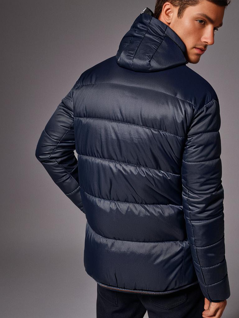 Puffer Jacket for Men - Classic Casual Style