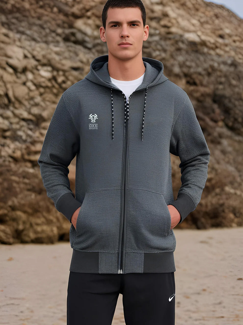 Hoodie for Men – Stylish Cotton Fleece Design