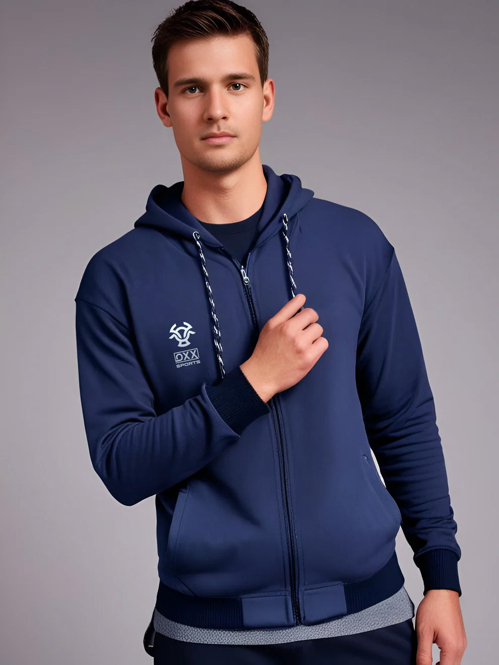 Hoodie for Men – Stylish Cotton Fleece Design